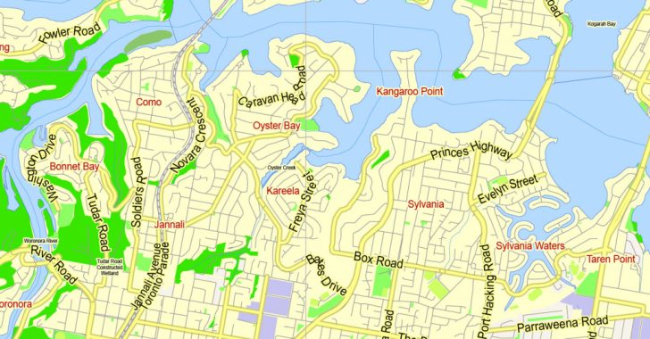 Sydney City Map Printable