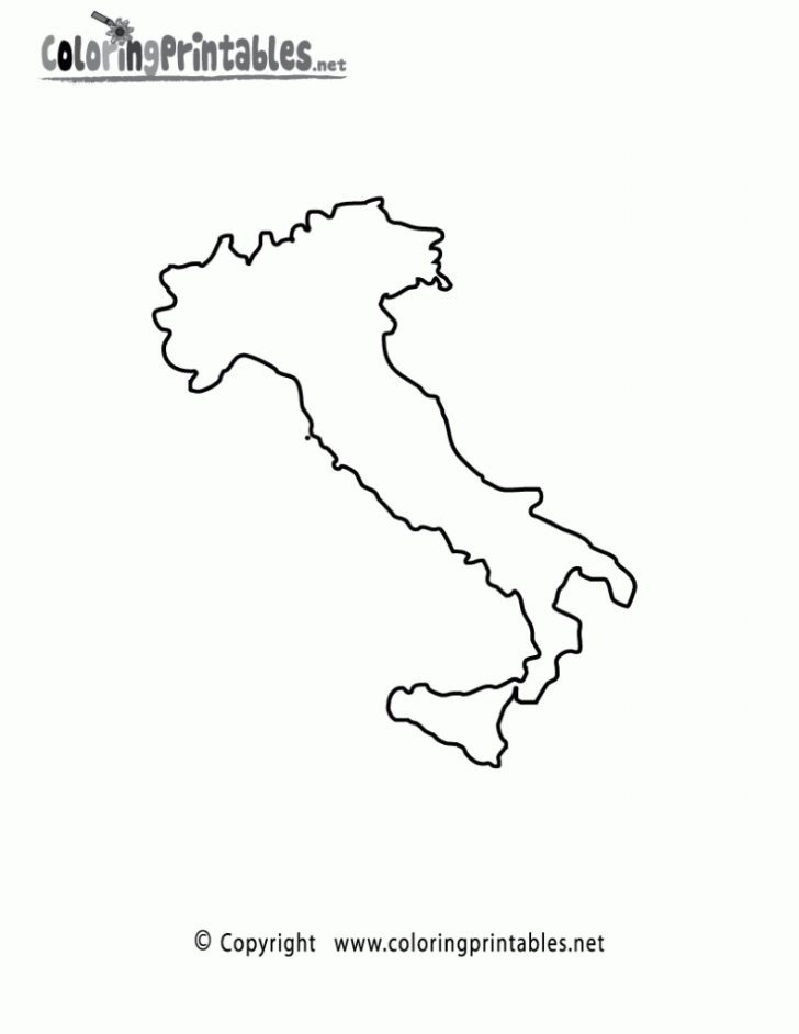 Printable Map Of Italy For Kids