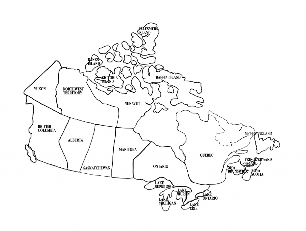 Printable Outline Maps For Kids | Map Of Canada For Kids Printable - Map Of Canada Black And White Printable