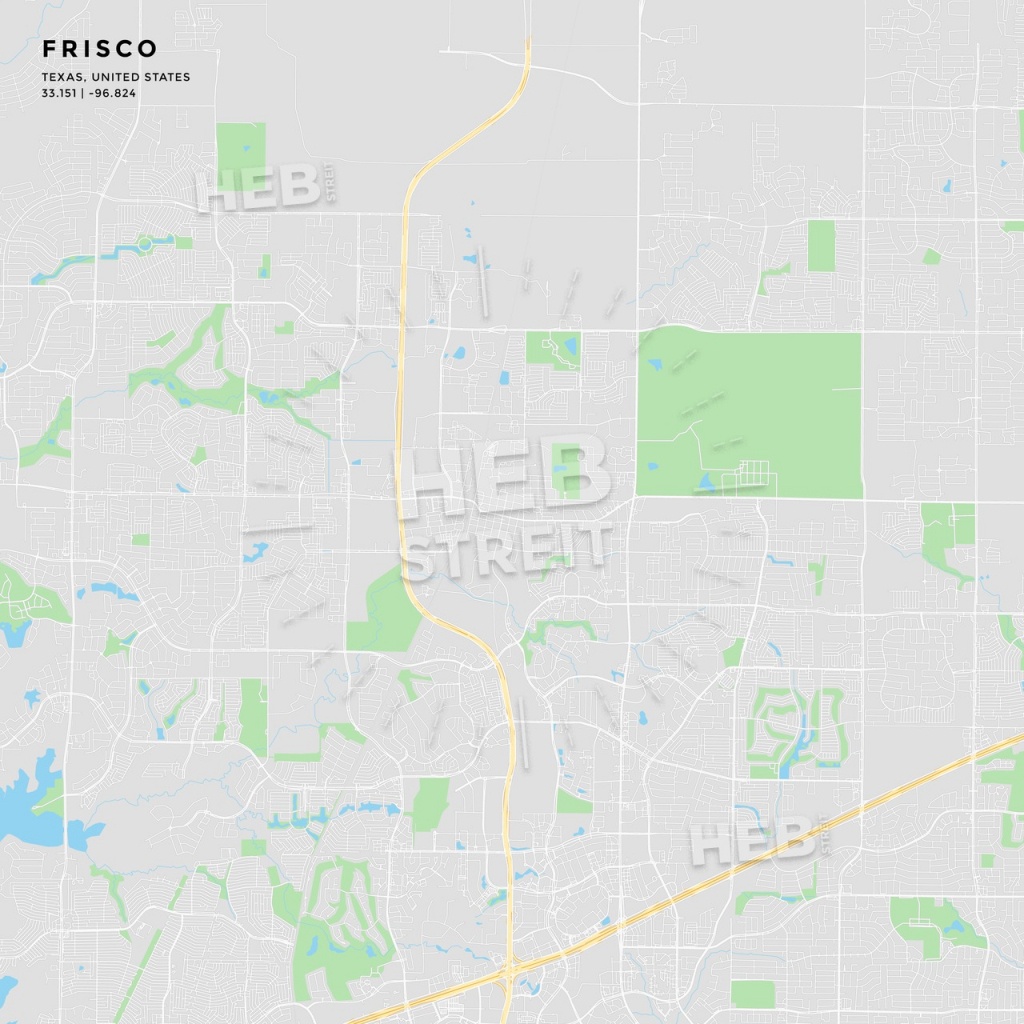 Printable Street Map Of Frisco, Texas | Hebstreits Sketches - Frisco Texas Map