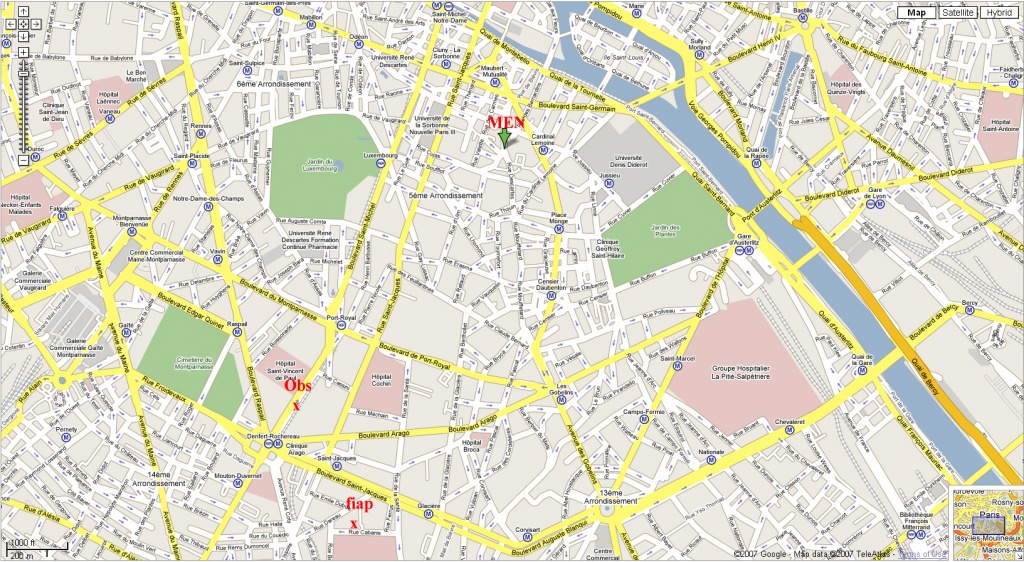 Printable Street Map Of Paris Download Printable Paris Street Map - Paris Street Map Printable