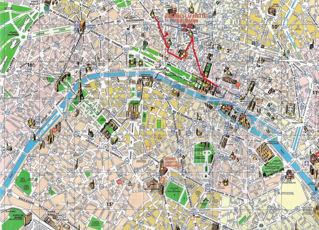 Printable Street Map Of Paris Printable Street Map Paris | Travel - Street Map Of Paris France Printable