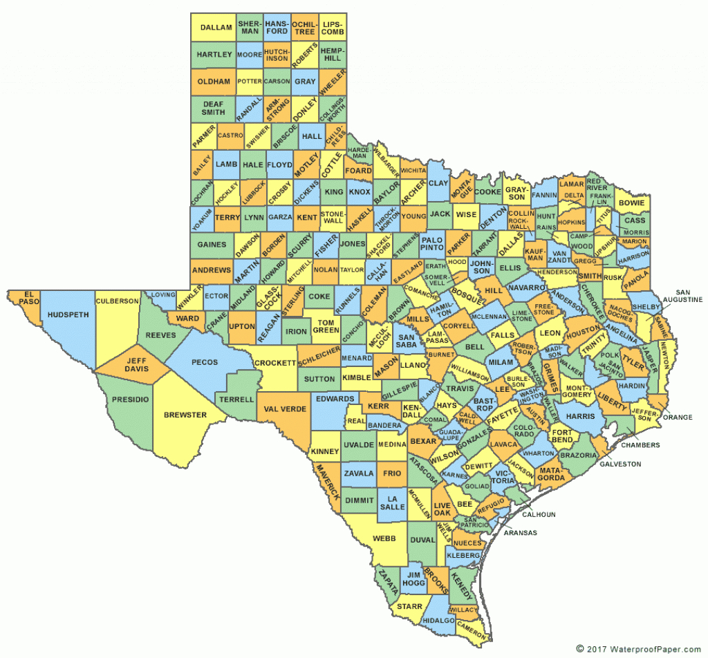 Texas County Map Editable Printable State County Maps - vrogue.co