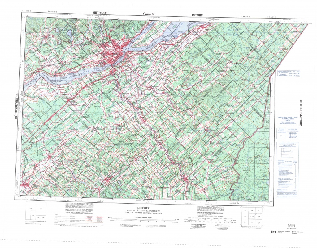 Printable Topographic Map Of Quebec 021L, Qc - Printable Topographic Maps