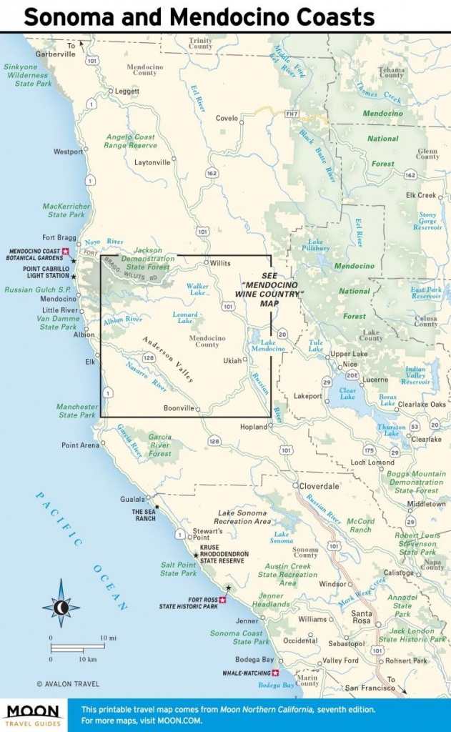 Printable Travel Maps Of Coastal California In 2019 | California - Printable Road Trip Maps
