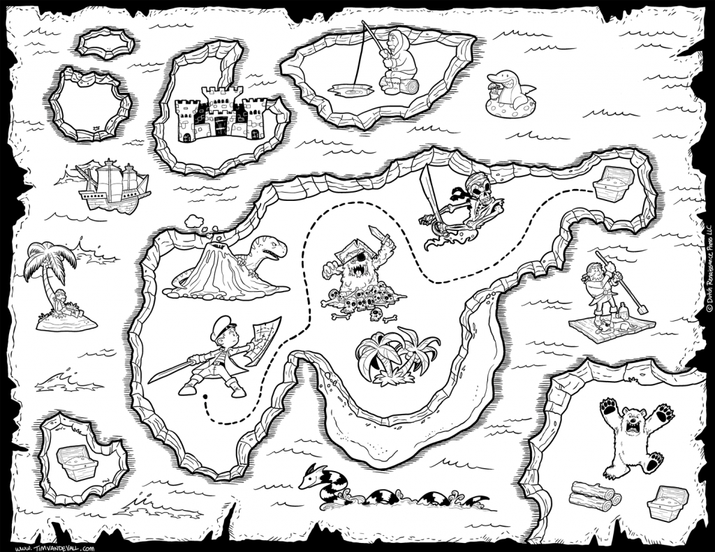 Printable Treasure Map Coloring Pages Map Coloring Pages World Map - Printable Treasure Map Coloring Page