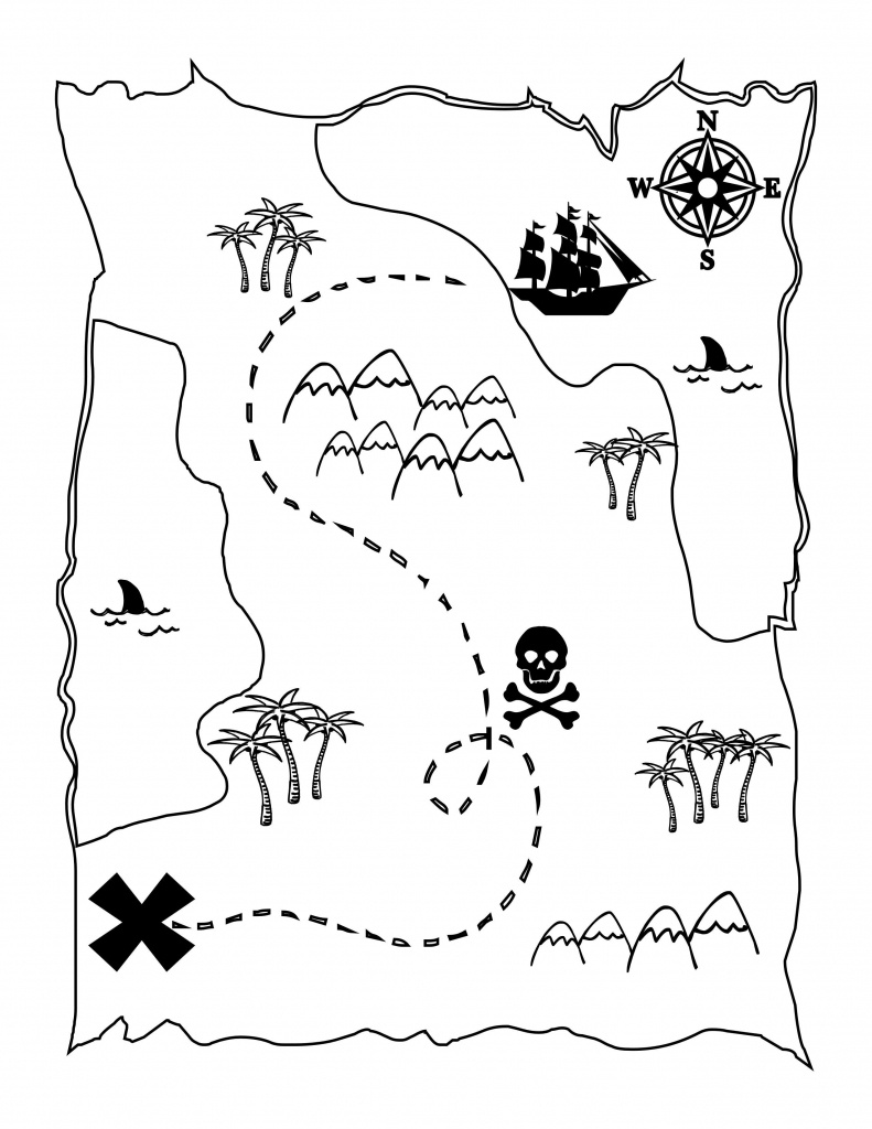 Printable Treasure Map Kids Activity | Printables | Pirate Maps - Printable Scavenger Hunt Map