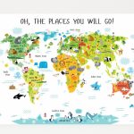 Printable World Map For Kids In 2019 | Owen's Room & Montessori   Kid Friendly World Map Printable