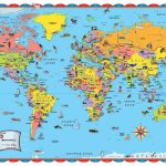 Printable World Map For Kids Incheonfair Throughout For Printable   Printable Children\'s Map Of The United States