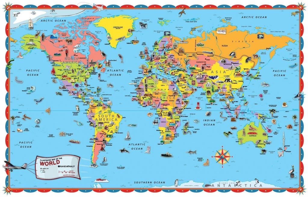 Printable World Map For Kids Incheonfair Throughout For Printable - Printable Children&amp;#039;s Map Of The United States