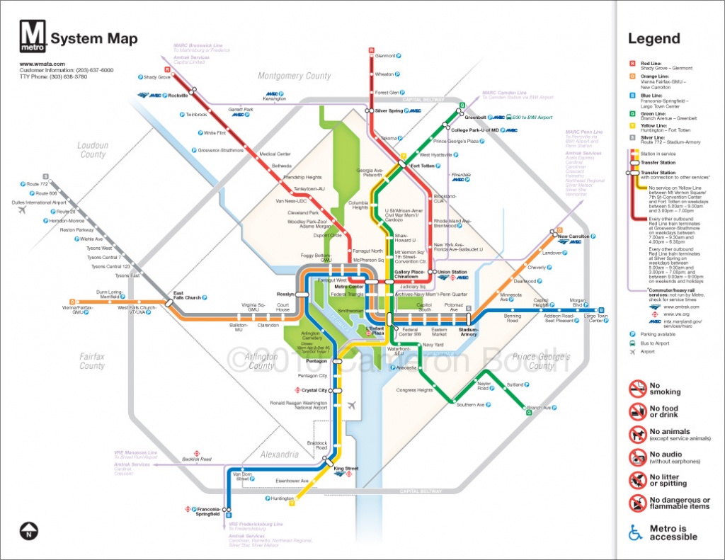 Project: Washington Dc Metro Diagram Redesign – Cameron Booth - Printable Washington Dc Metro Map