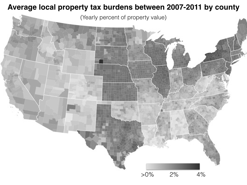 Property Tax In The United States - Wikipedia - Texas Property Tax Map