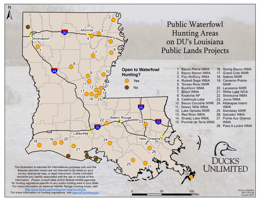 Public Waterfowl Hunting Areas On Du Public Lands Projects - Texas Public Land Map