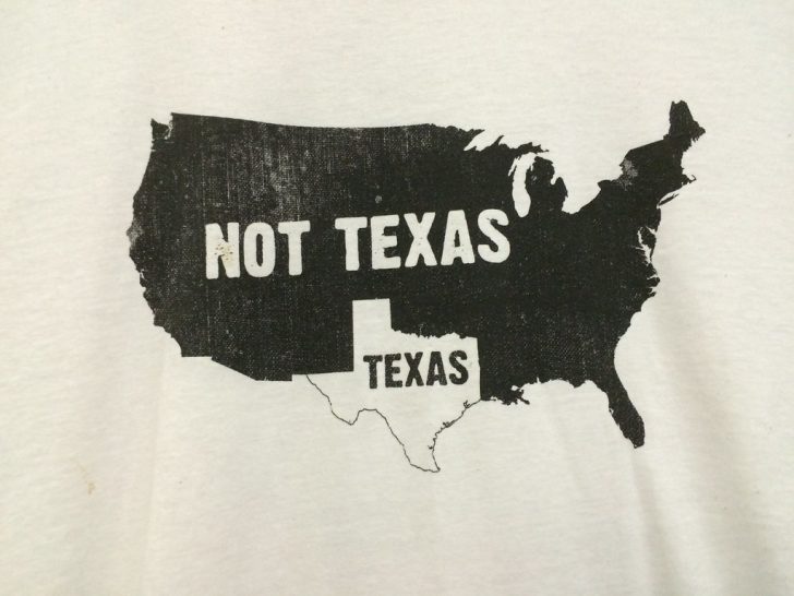 Texas Not Texas Map T Shirt
