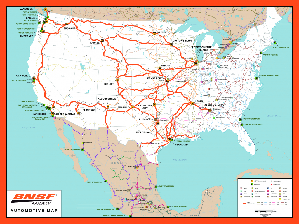 Rail Network Maps | Bnsf - California Rail Pass Map