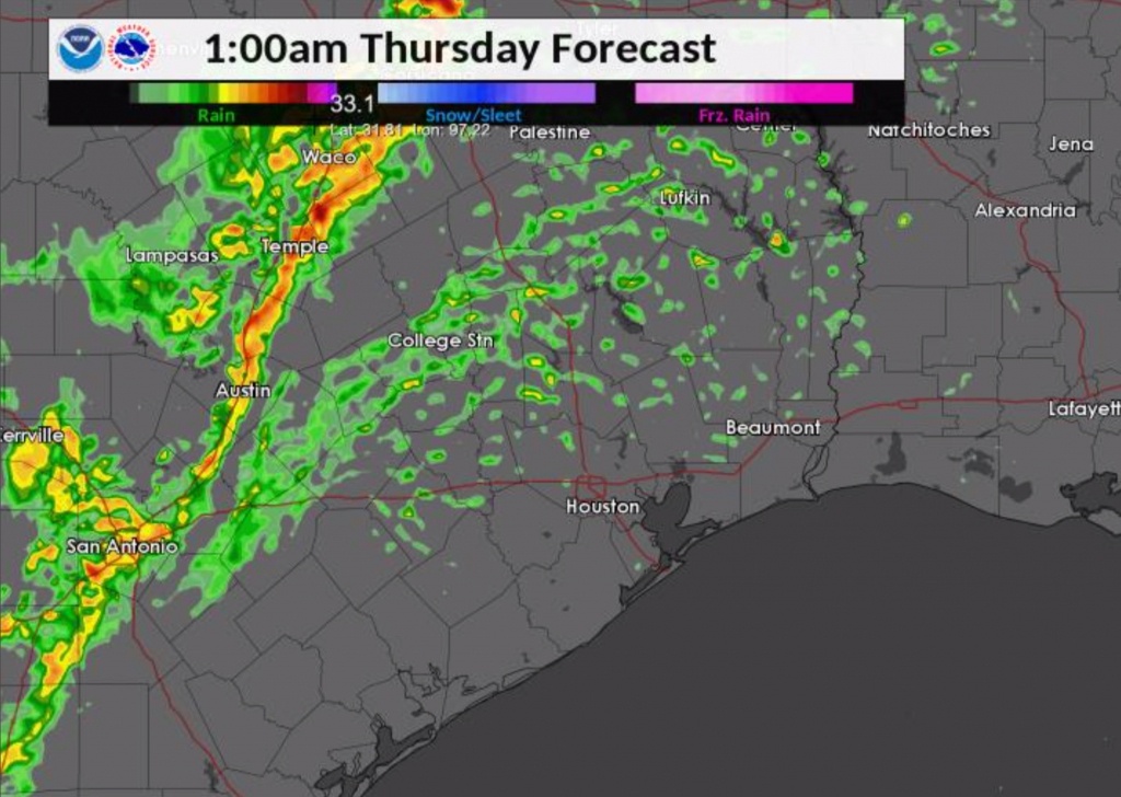 Rain, Hail And Winds To Plague Thursday Morning Commute, Houston - Texas Windstorm Map Harris County