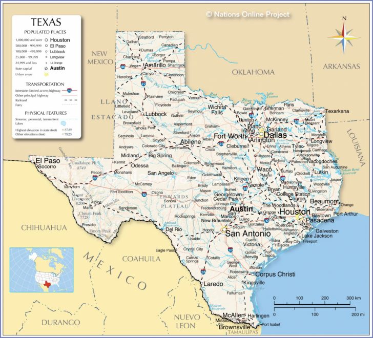 Map Of Texas Coast