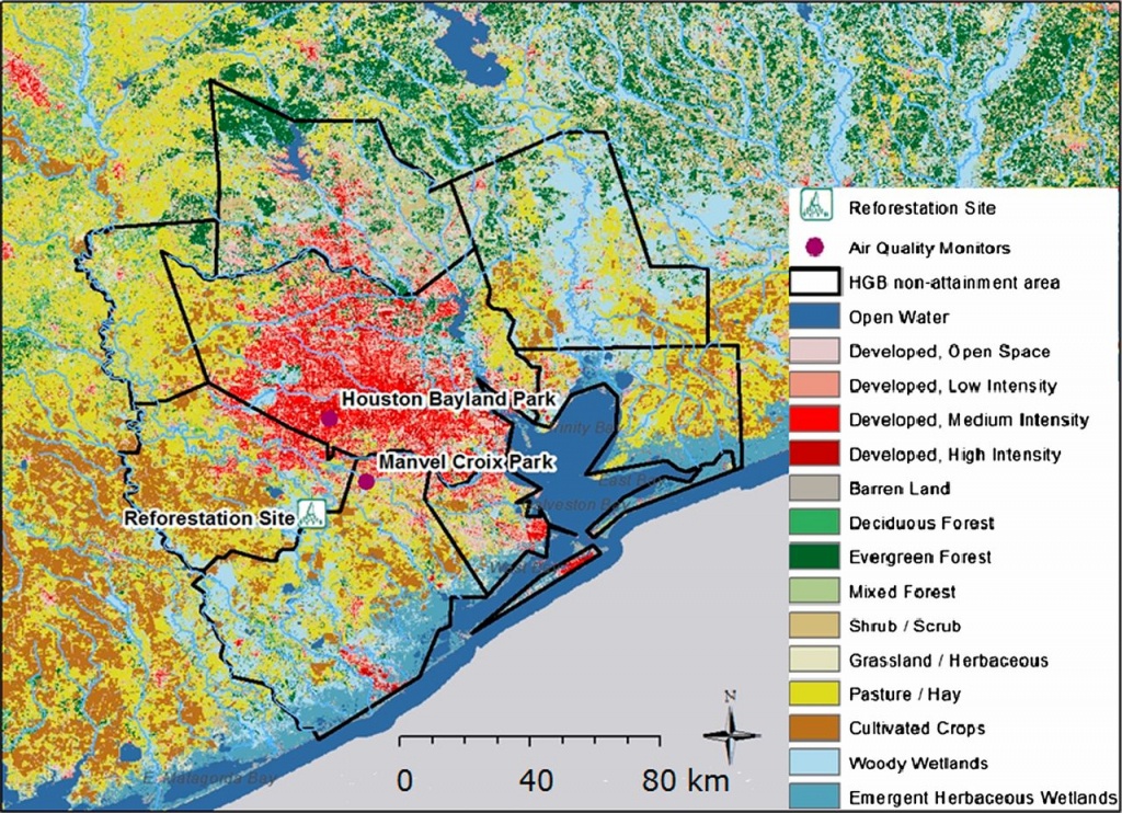 Reforestation As A Novel Abatement And Compliance Measure For Ground - Texas Air Quality Map