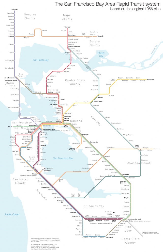 Regional Rapid Transit For The Bay Area - Winston California Map