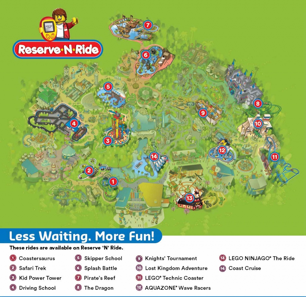 Reserve &amp;#039;n&amp;#039; Ride System | Legoland California Resort Throughout - Legoland Map California 2018