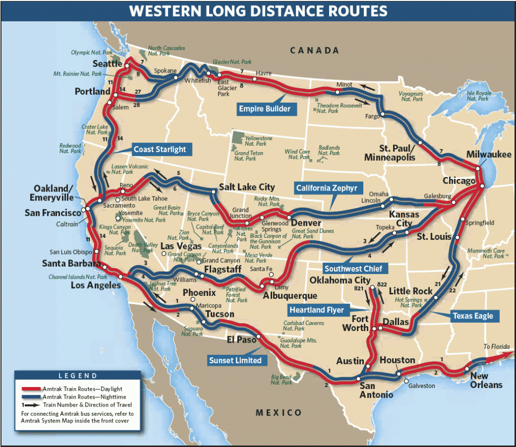 Review Of Amtrak's California Zephyr And Coast Starlight: The Cross - Amtrak California Zephyr Route Map