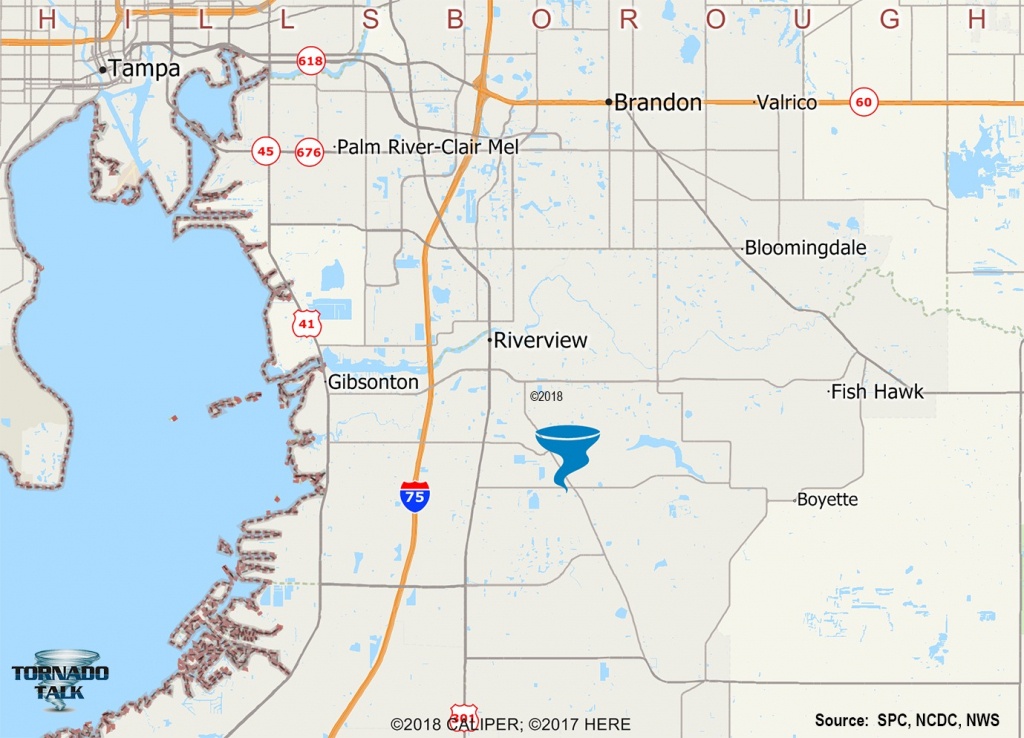 Riverview, Fl F2 Tornado – December 7, 1996 – Tornado Talk - Riverview Florida Map