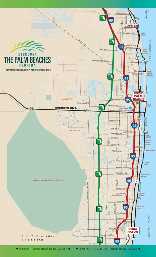 Road Access | The Palm Beaches Florida - Singer Island Florida Map