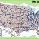 Road Map Of Michigan Highways Printable Us Map With Interstate   Printable Us Road Map