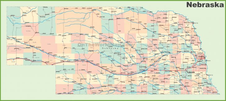 Printable Road Map Of Nebraska