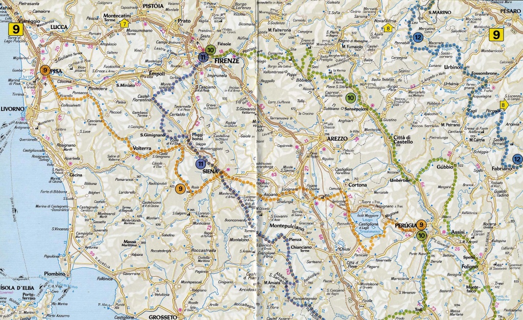 Road Map Tuscany ~ Exodoinvest - Printable Map Of Tuscany