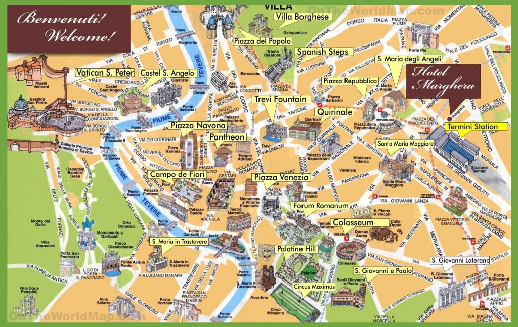 Rome Maps | Italy | Maps Of Rome (Roma) - Printable Map Of Rome Attractions