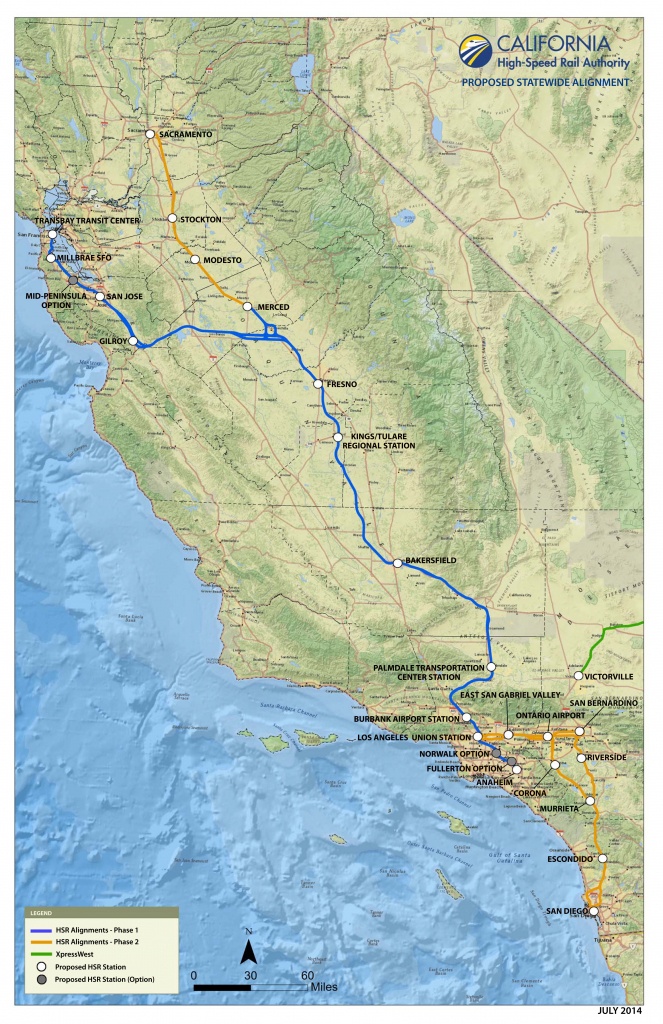Route Of California High-Speed Rail - Wikipedia - Fast Track Map California