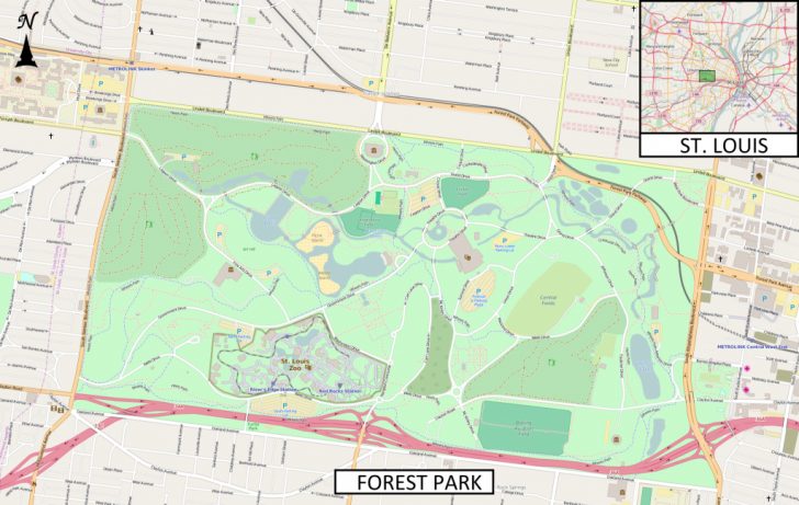 Forest Park St Louis Map Printable