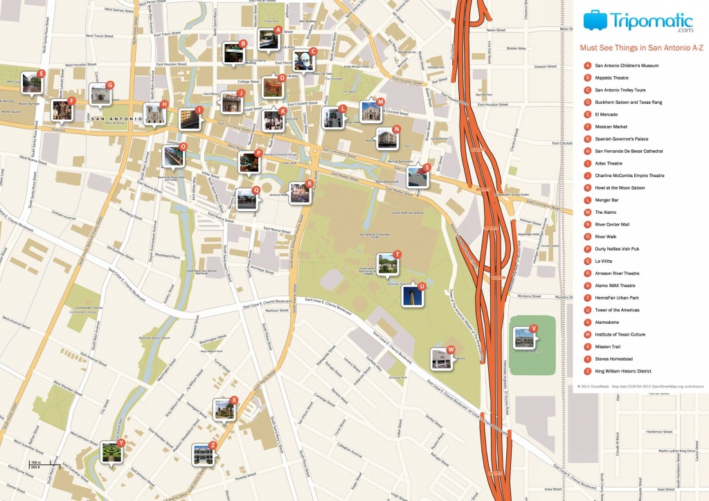 San Antonio Printable Tourist Map | Free Tourist Maps ✈ | Tourist - Printable Map Of San Antonio