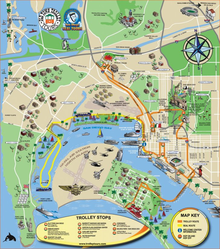 San Diego Attractions Map Printable