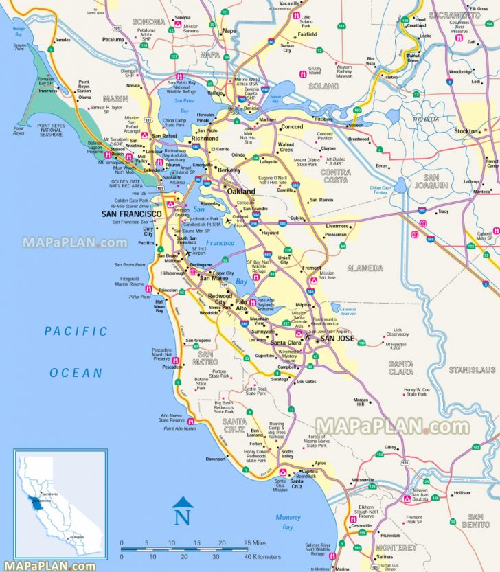 San Francisco Bay Area Map California