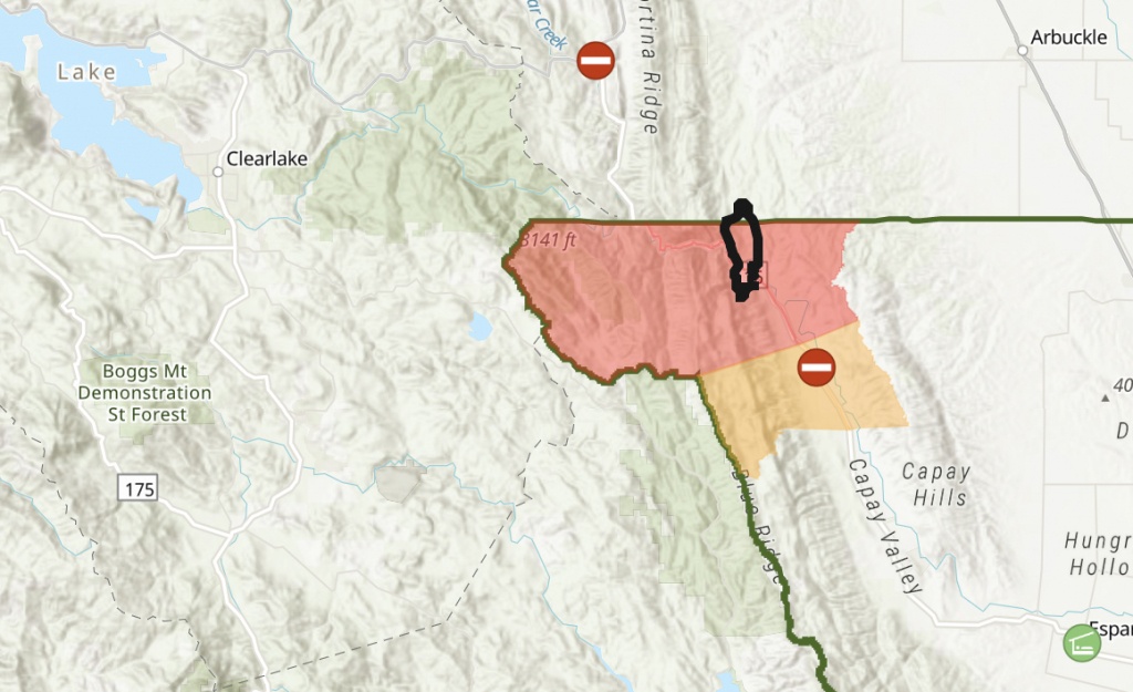 Sand Fire: Evacuation And Perimeter Map, Yolo County - California Fire Map Now