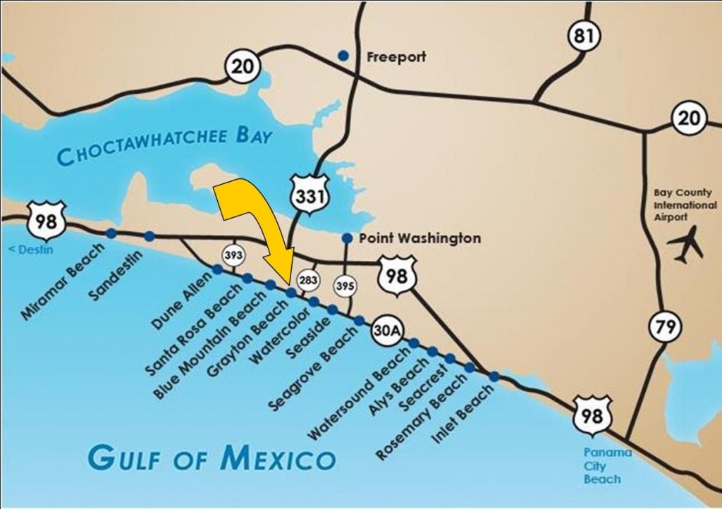 Santa Rosa Beach Florida |  Santa Rosa Beach Fl 32459 Gulf - Grayton Beach Florida Map