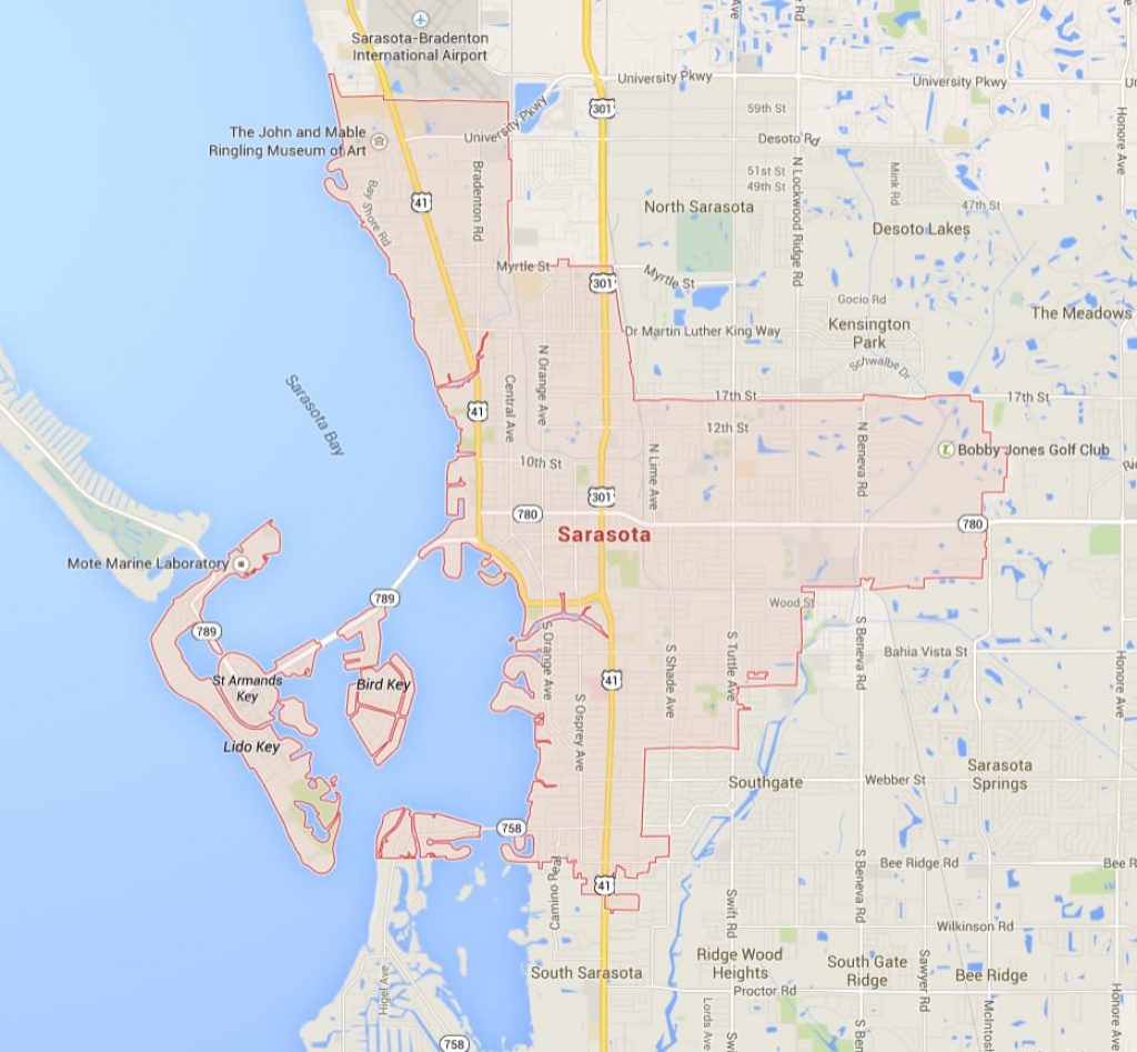 Sarasota Florida Map - Google Maps Sarasota Florida