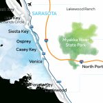 Sarsota Beaches Map | Florida (Not Disney/universal) | Siesta Key   Casey Key Florida Map