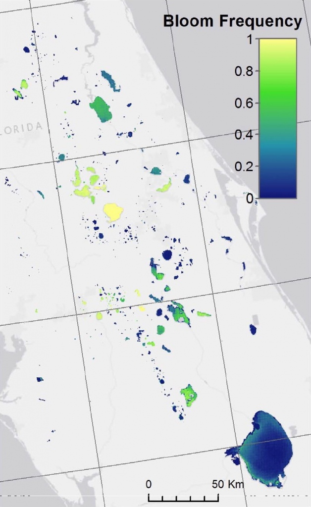 Satellite Imagery Used To Measure Algal Bloom Frequency—Steps Toward - Florida Blue Green Algae Map