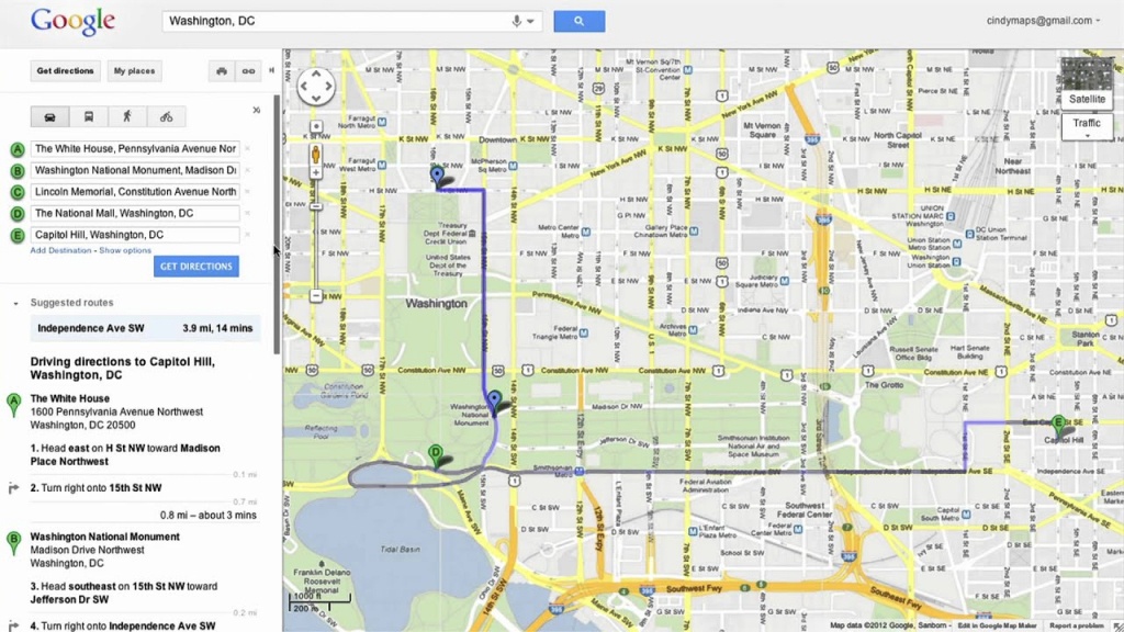 google maps driving directions