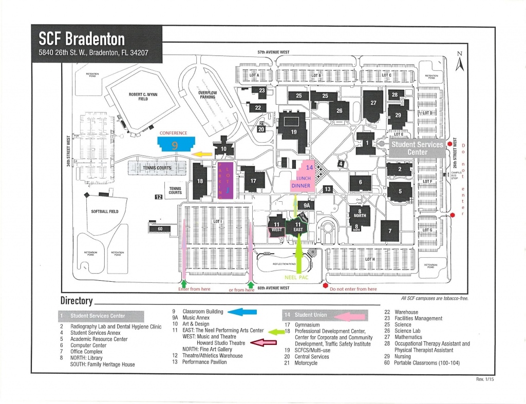 Scf Bradenton Campus Map | Woestenhoeve - State College Of Florida Bradenton Campus Map