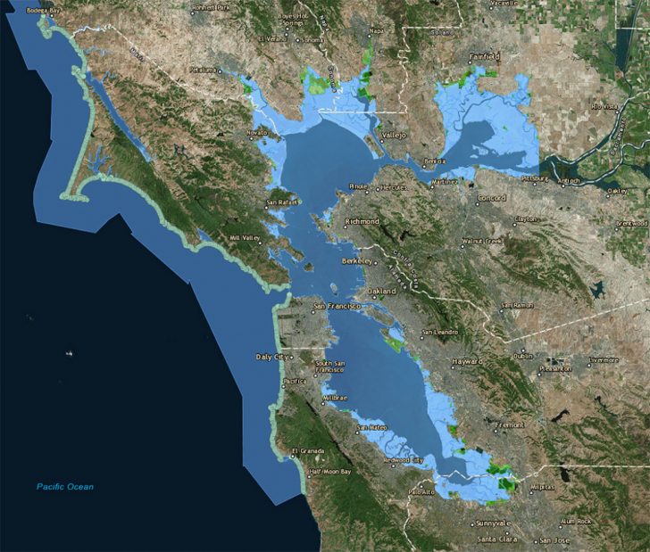 California Sea Level Rise Map