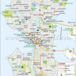 Seattle City Map | #worldmapstore | Seattle City, Washington Map   Printable Map Of Seattle Area