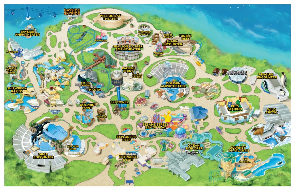 Seaworld California | Seaworld Parks And Entertainment - Seaworld California Map