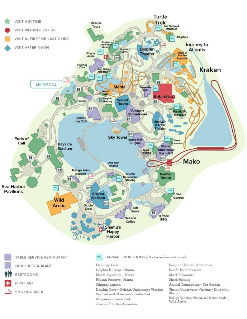 Seaworld® Orlando General Map | Disney Trip ✈ June 2019 - Seaworld Orlando Printable Map