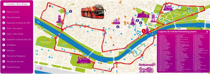 Printable Tourist Map Of Seville
