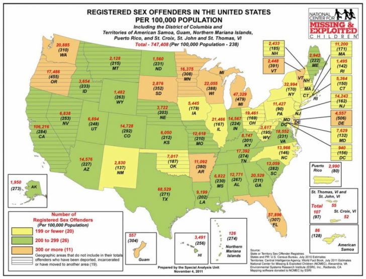 Sexual Predator Map Texas