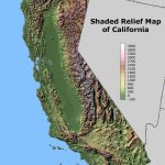 Shaded Relief Map Of California. | Maps I Like | California Map   California Geography Map